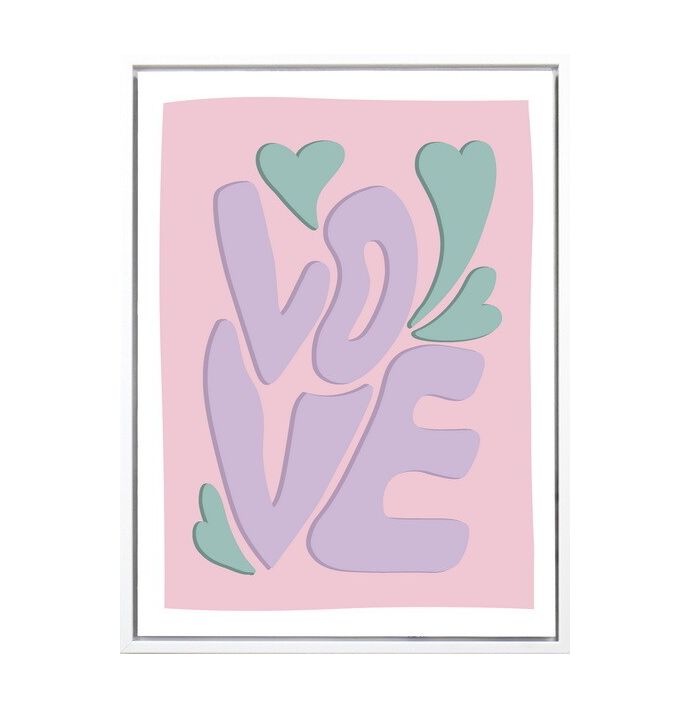 Poster in frame love 30x40cm