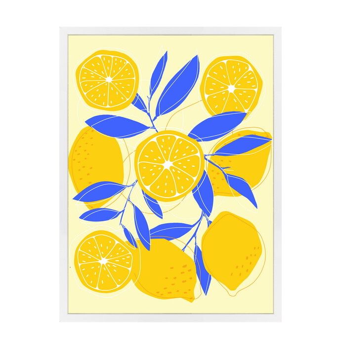 Poster in frame lemons 30x40cm