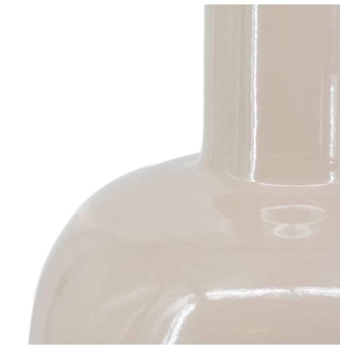 Metalen vaas Nagare glossy sand