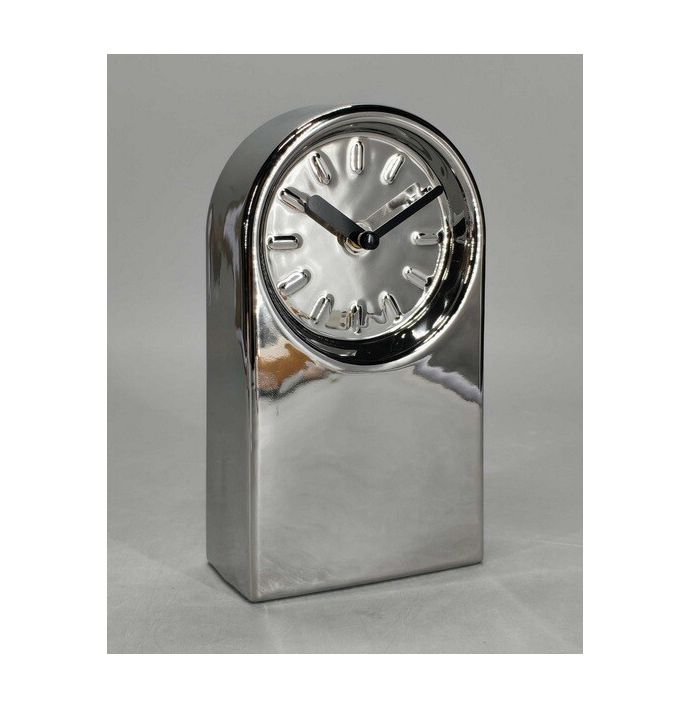 Tafelmodel klok Linea Chrome