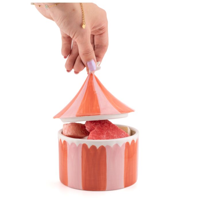 Aardewerk jar Circus