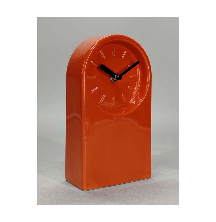 Tafelmodel klok Linea Tangerine