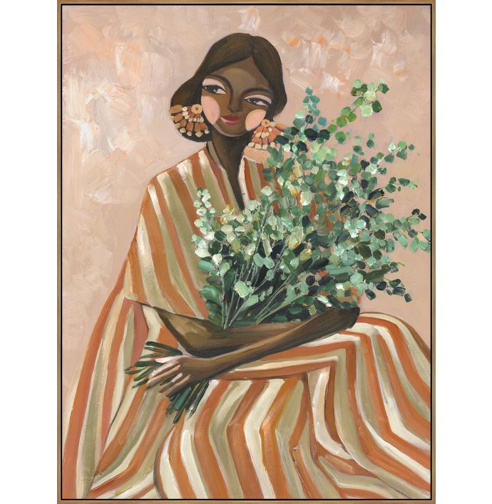 Schilderij Fleur Femme 60x80cm