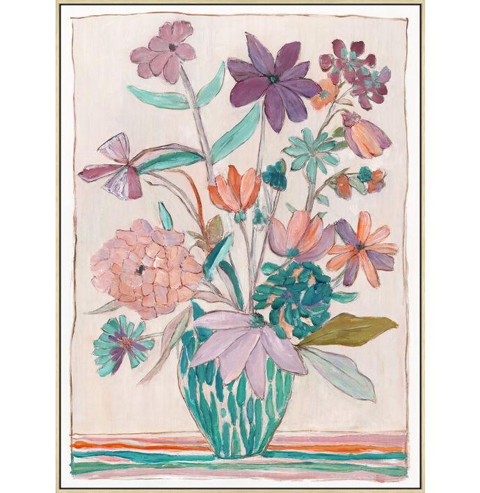 Schilderij Whimsical Florals 60x80cm