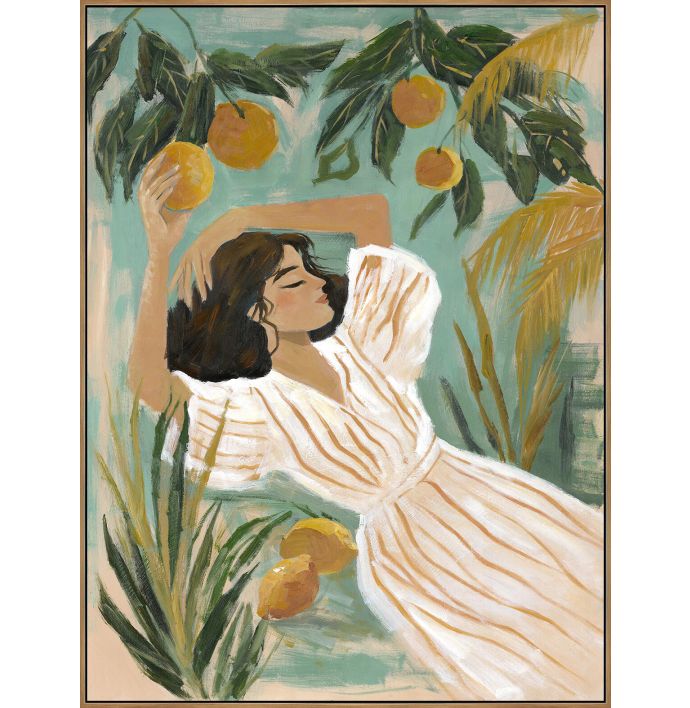 Schilderij Citrus Muse 60x80cm