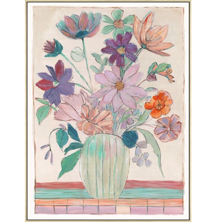 Schilderij Pastel Posy 60x80cm