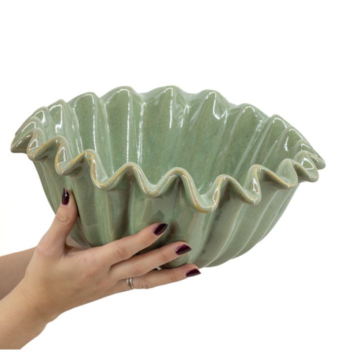 Aardewerk schaal Virea S jade