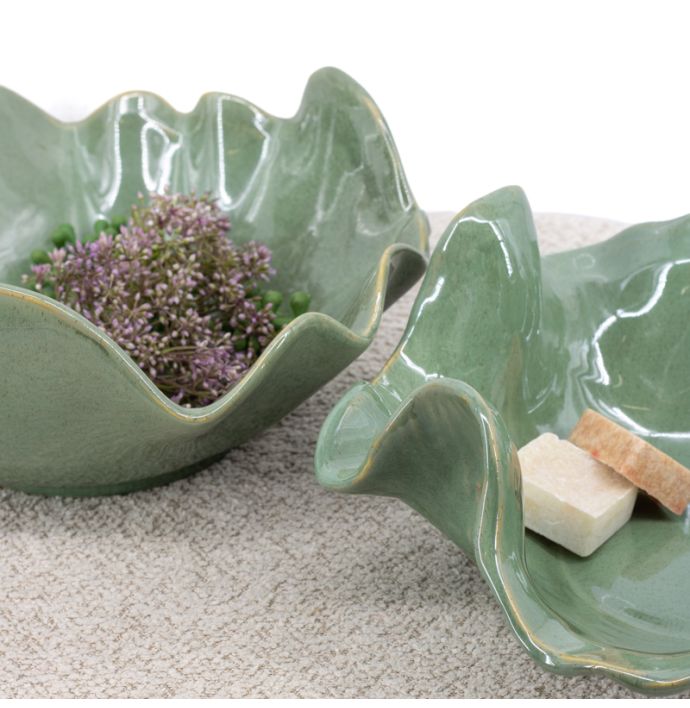 Aardewerk schaal Sorea jade
