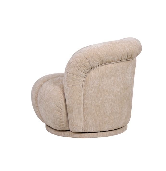 Draaifauteuil Lucie in stof Blink beige
