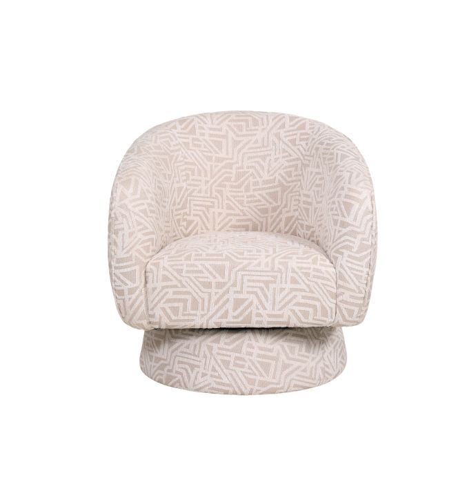 Draaifauteuil Esmee in stof Trust beige