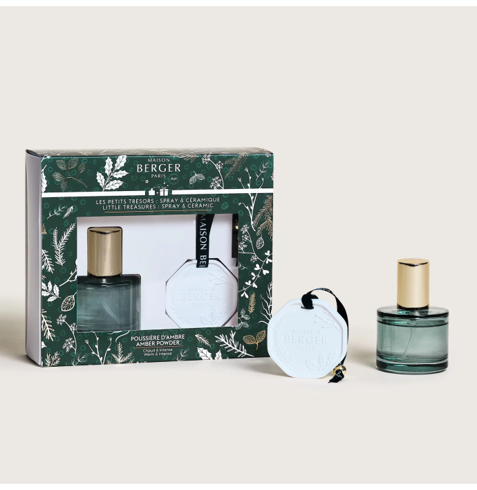 Maison Berger Roomspray 50ml met parfumhouder met Amber Powder