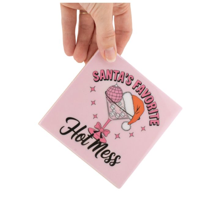 Tegeltje Santa's favorite hot mess