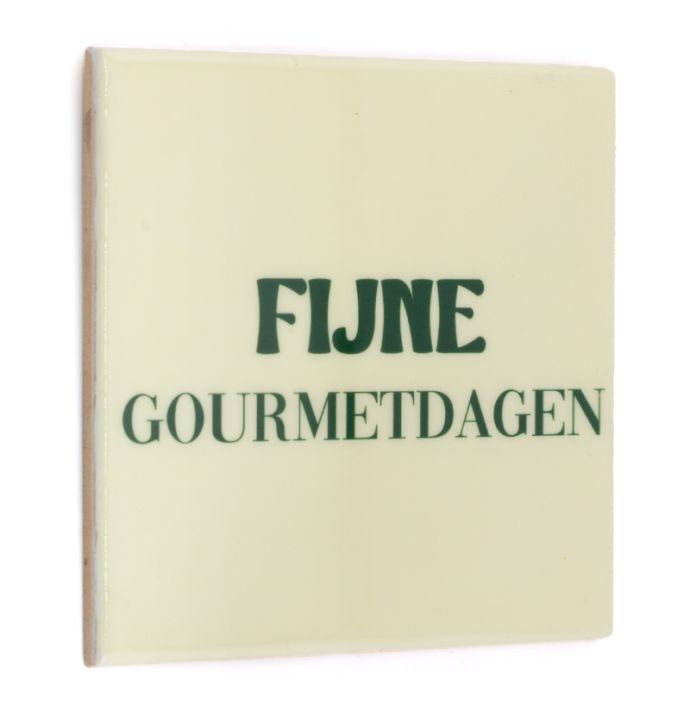 Tegeltje Fijne Gourmetdagen