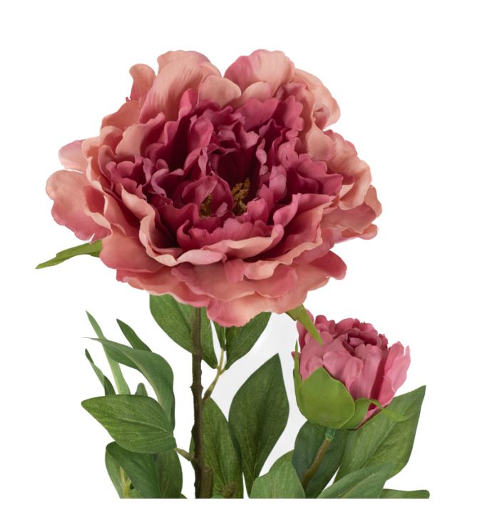 Kunstbloem pioen 95cm