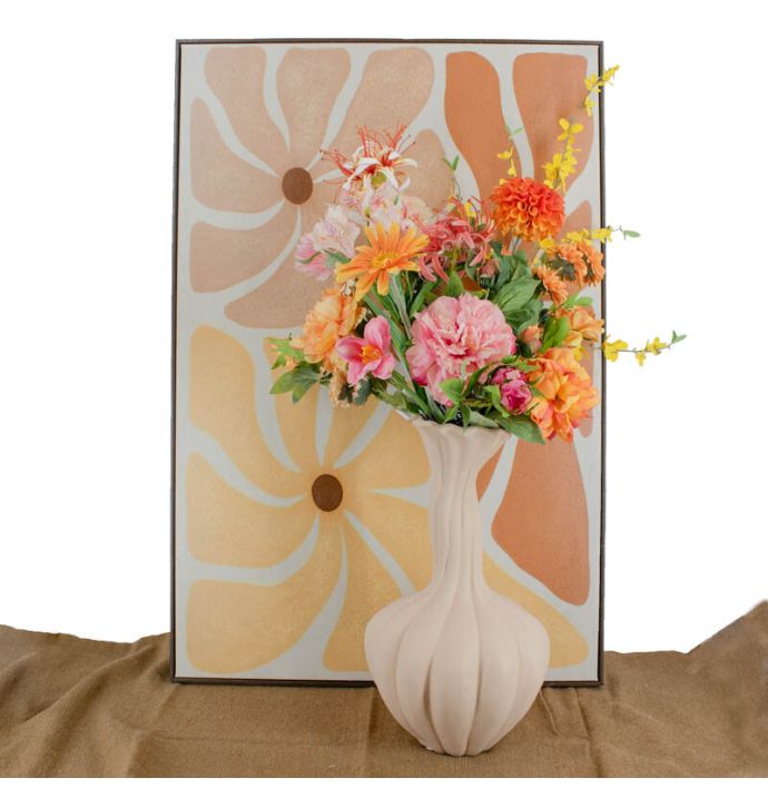Kunstbloem real touch amaryllis 55cm