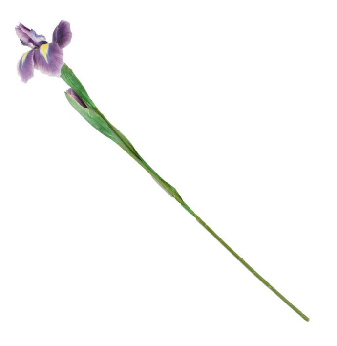 Kunstbloem real touch iris 79cm
