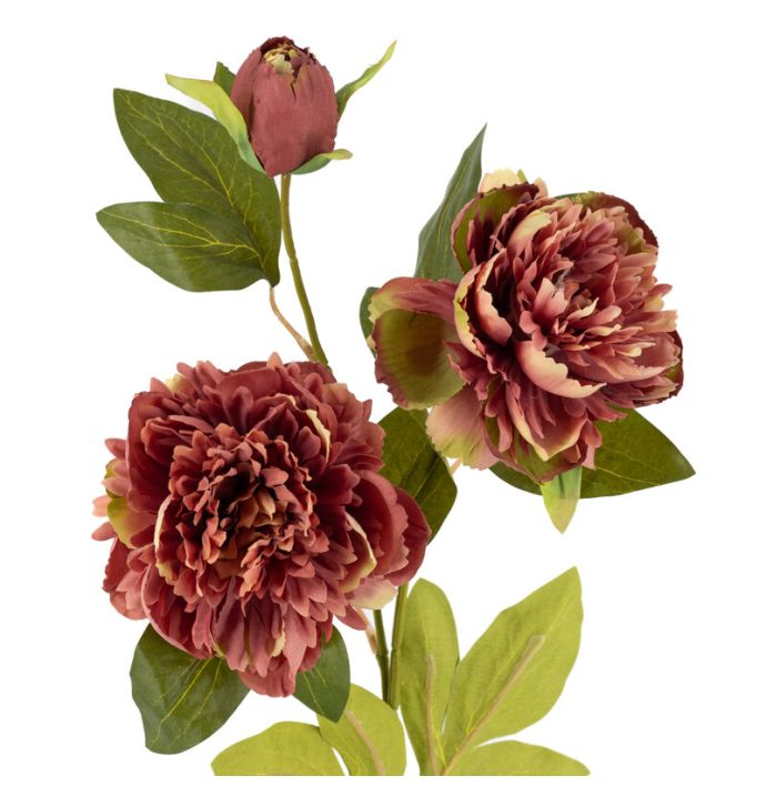 Kunstbloem Pioen 74 cm
