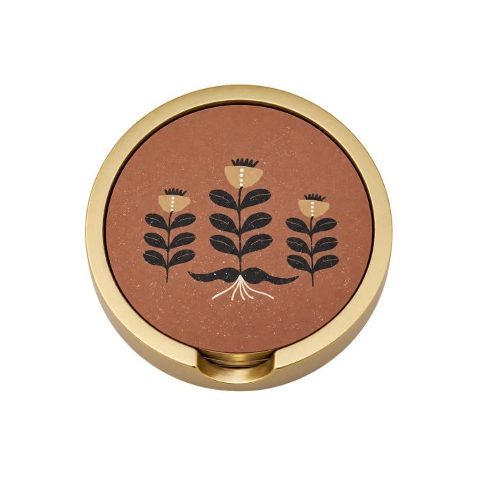 Set van 4 onderzetters assorti Lela bird