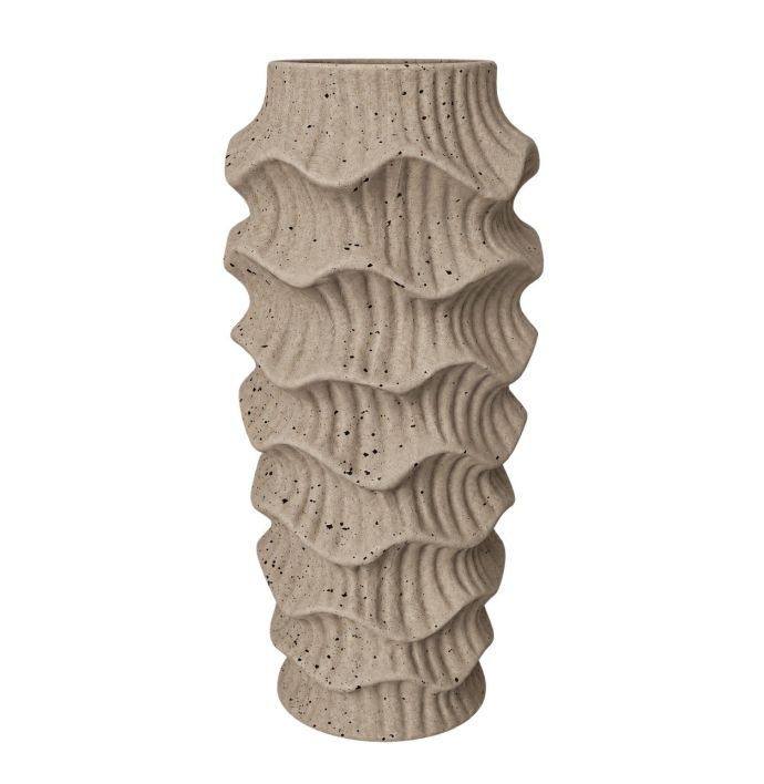 Aardewerk vaas Mova dust beige M