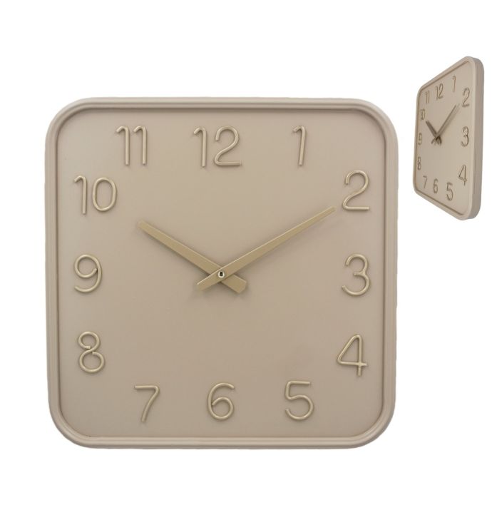 Wandklok Bento beige
