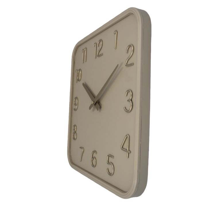 Wandklok Bento beige