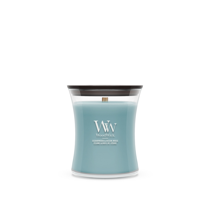 WoodWick Candle Cedarwood & Ocean Moss