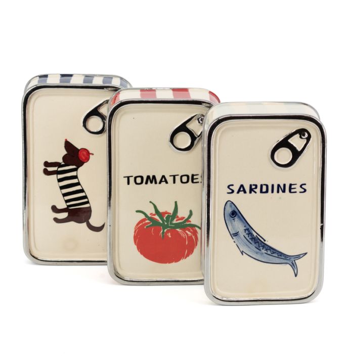 Wanddecoratie blik Sardines