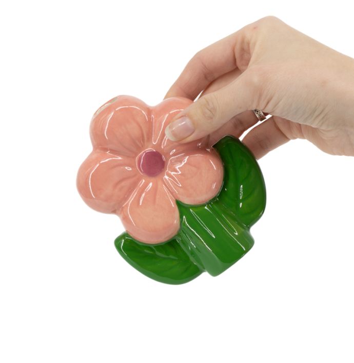 Wanddecoratie vaasje bloem Nemi