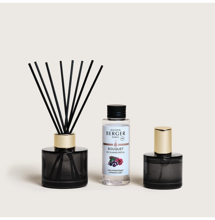 Maison Berger duo giftset geurdiffuser + roomspray Celebration met Hypnotic Oud