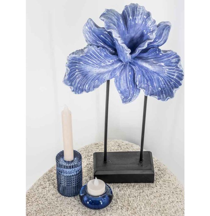 Decoratie standaard bloem paars
