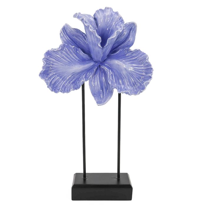 Decoratie standaard bloem paars