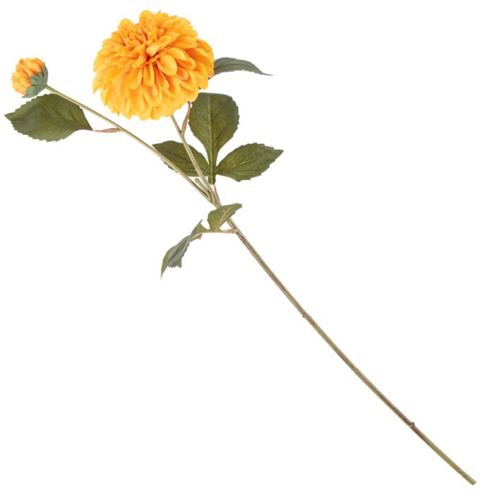 Kunstbloem dahlia oranje