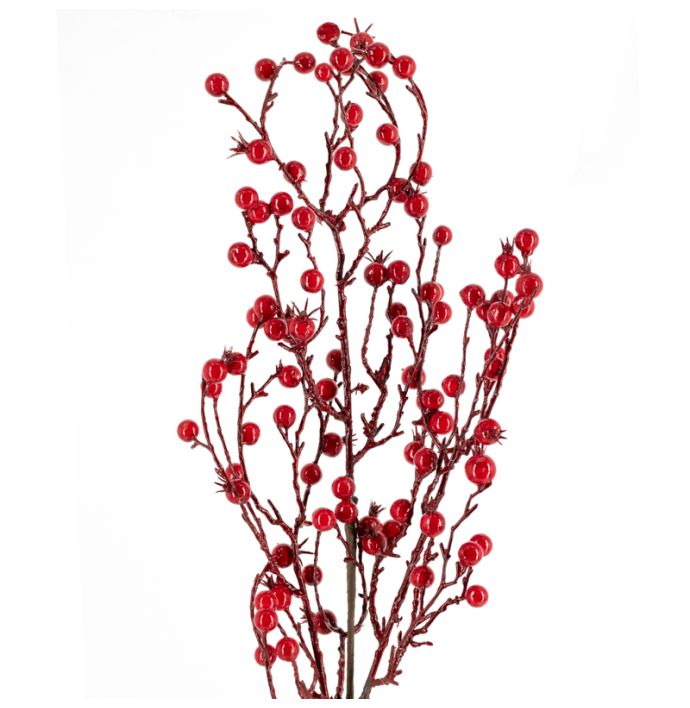 Kunsttak besjes rood 70cm