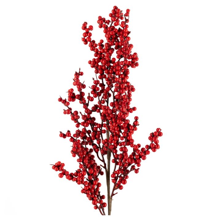 Kunsttak besjes rood 70cm