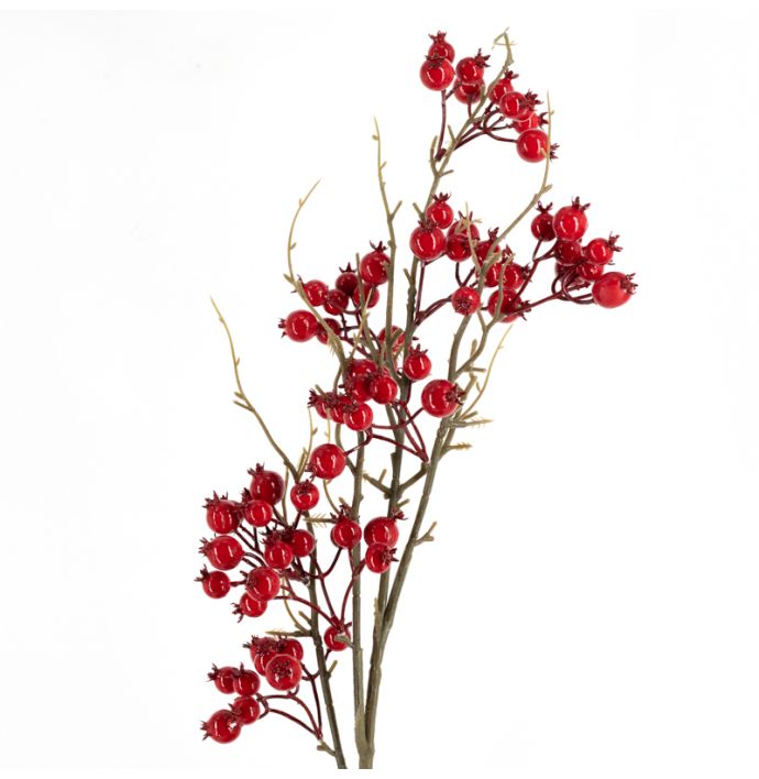 Kunsttak besjes rood 85cm