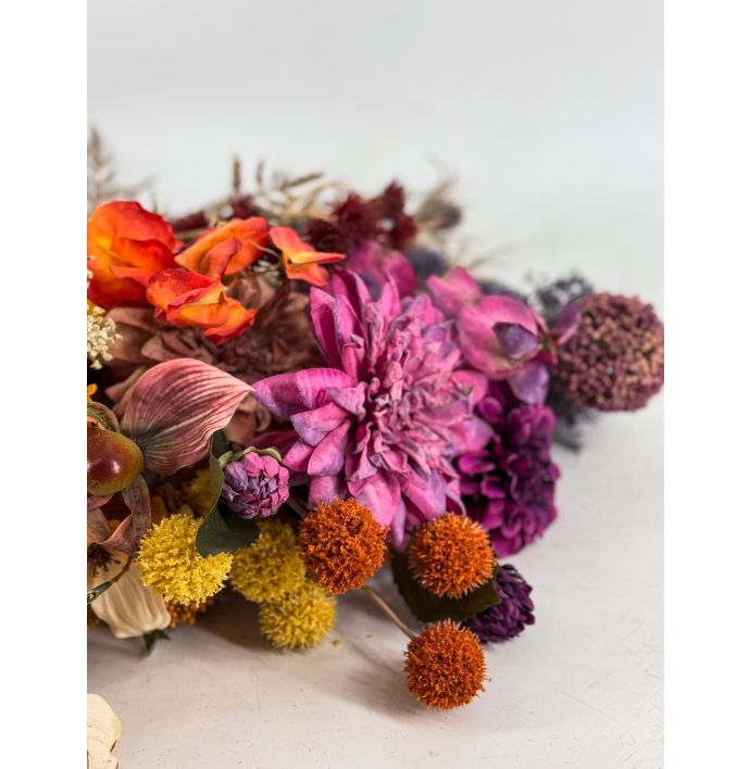 Kunstbloem dahlia paars