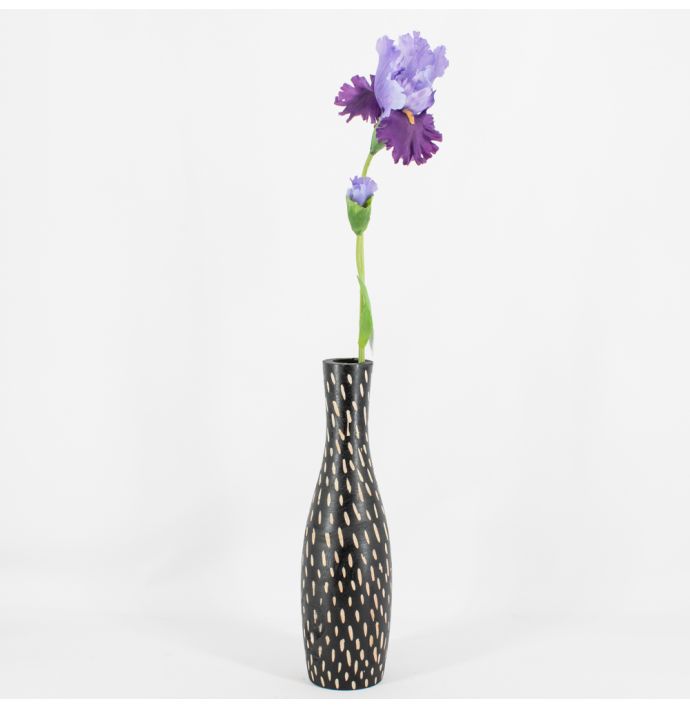 Kunstbloem Iris 80cm paars