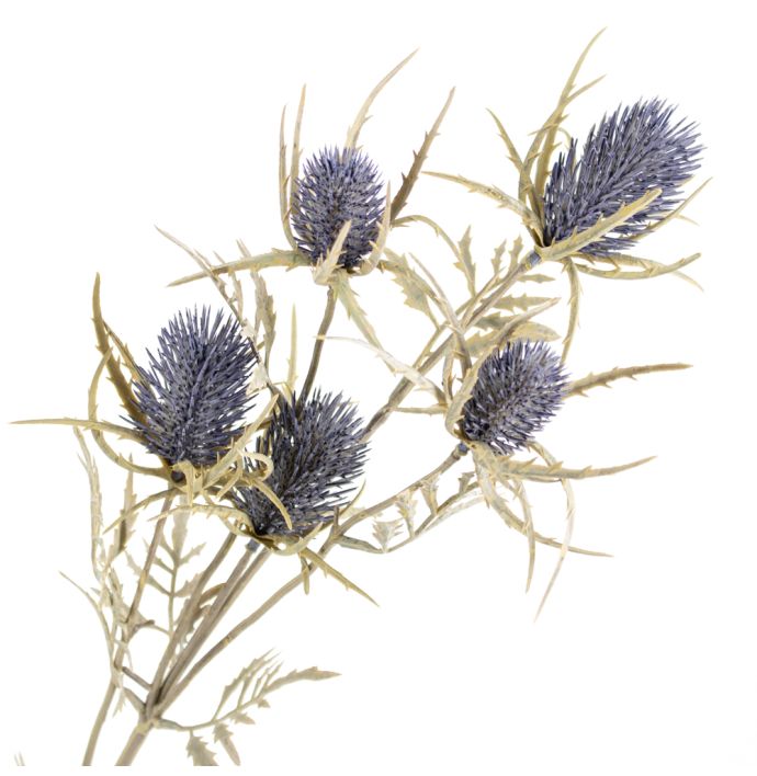 Distel kunsttak blauw