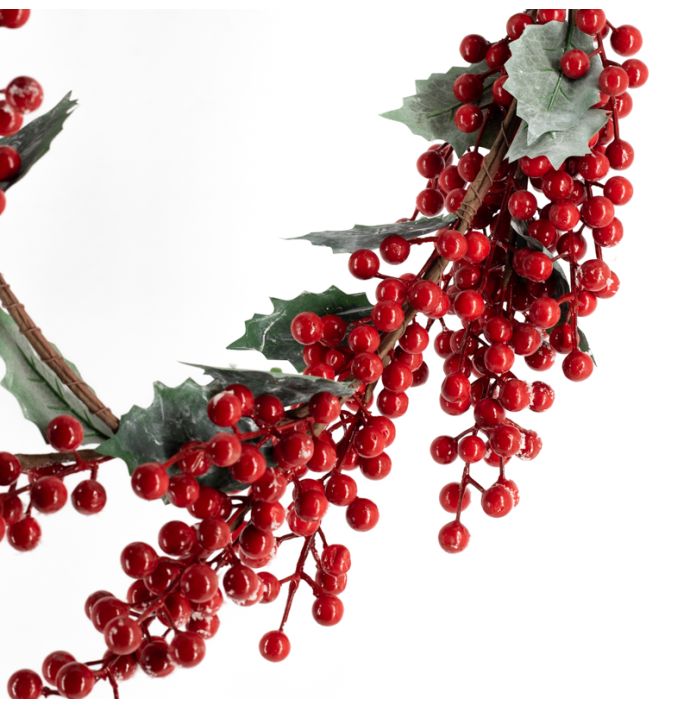 Guirlande besjes rood 130cm