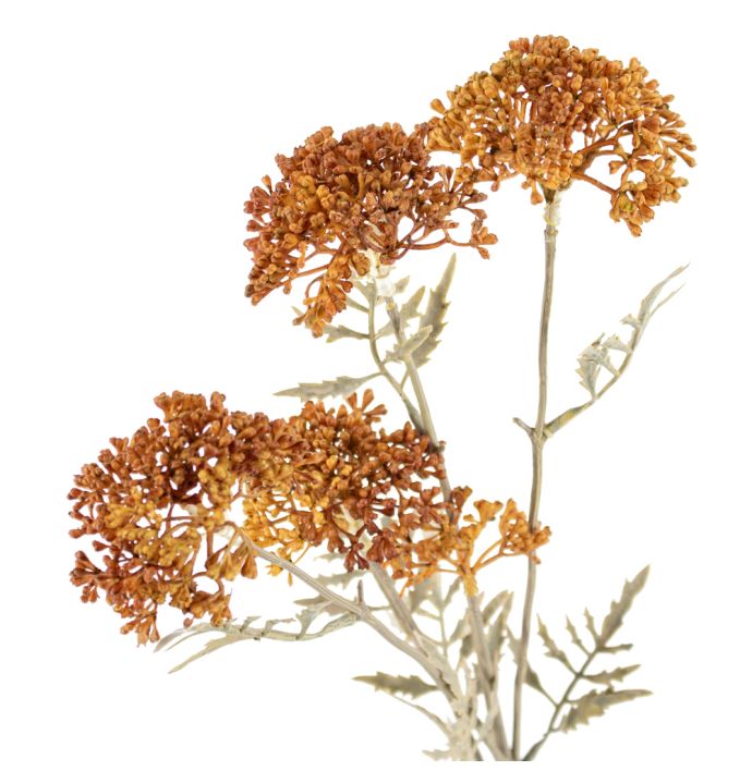 Kunstbloem tak oranje