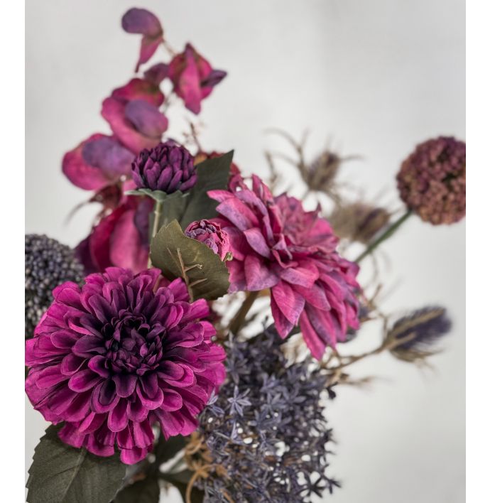 Kunstbloem dahlia paars