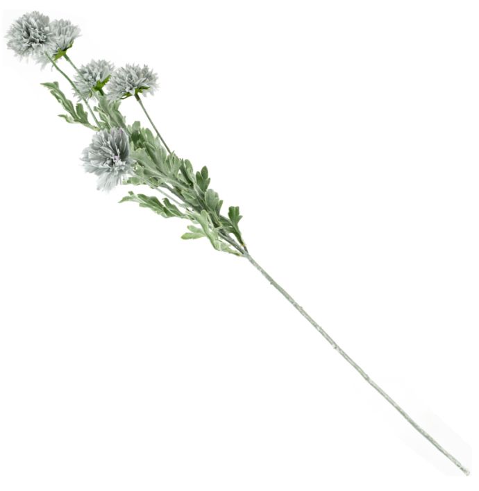 Kunsttak chrysant blauw
