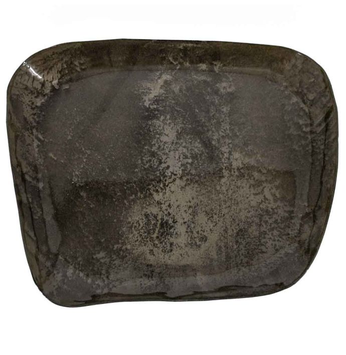 Metalen tray organisch olive