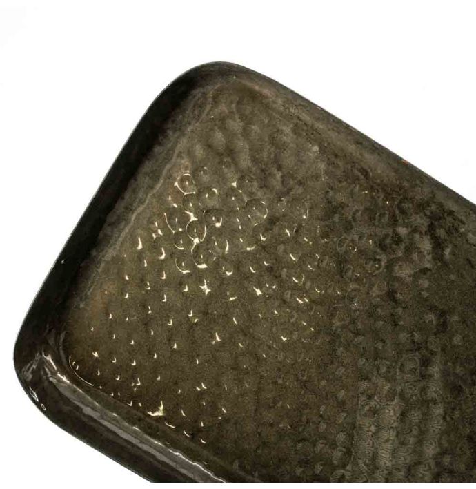 Metalen dienblad rectangle olive