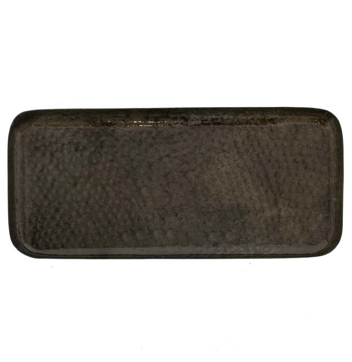 Metalen dienblad rectangle olive