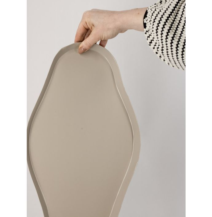 Metalen tray organisch sand