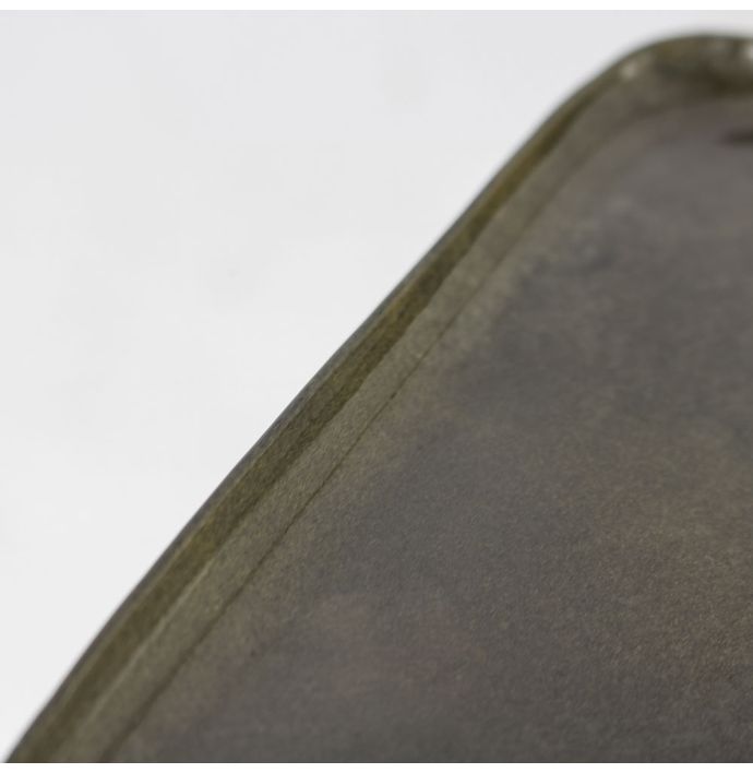 Metalen dienblad vierkant olive
