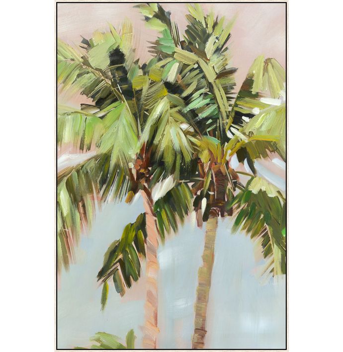 Schilderij met frame palms