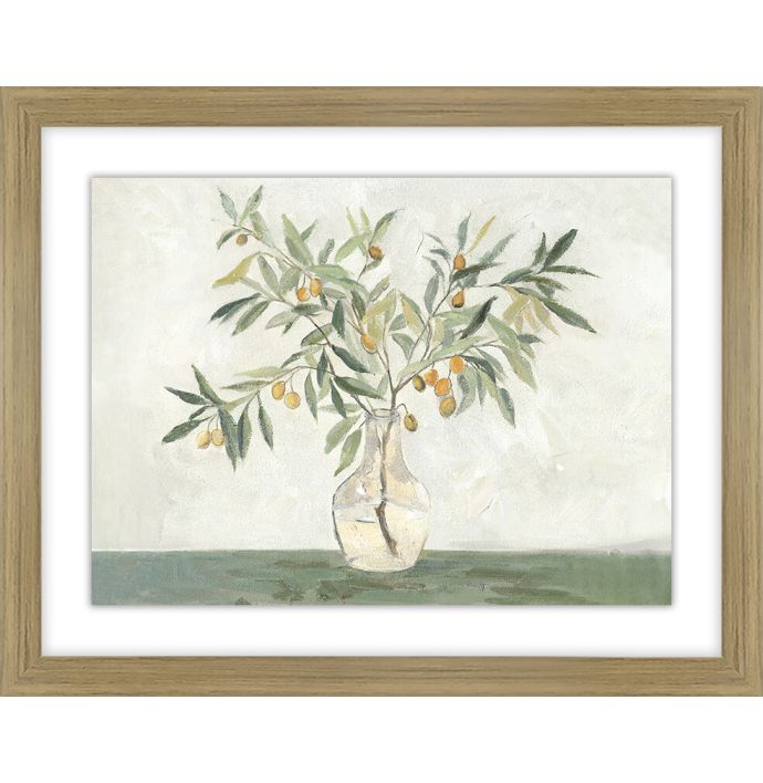Poster in frame vaas met bloemen