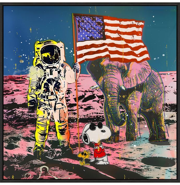 Schilderij high gloss astronaut